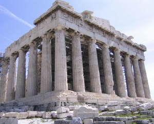 Il Partenone dell'Acropoli di Atene
