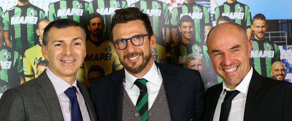 Maxima e Sassuolo Mirco Dall'Olio, Nicola Fabbi e Eusebio Di Francesco